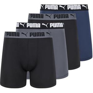PUMA heren retroshorts, blauw/zwart/grijs, S