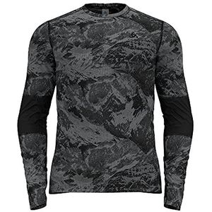 Odlo Heren WHISTLER ECO BASELAYER L/S CREW Onderhemd, Zwart, One Size