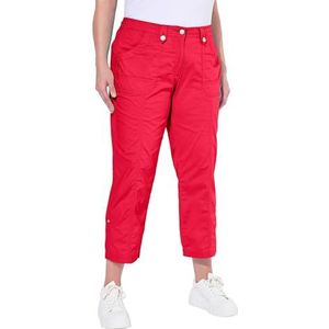 Ulla Popken Damesbroek, rood, 47W / 32L