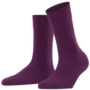 FALKE Dames Sokken Sensitive London W SO Katoen Met comfort tailleband 1 Paar, Paars (Hibiscus 8807) nieuw - milieuvriendelijk, 35-38