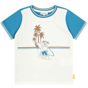 Steiff T-shirt voor jongens, korte mouwen, mediterranian blue, Mediterranian Blue, 116 cm