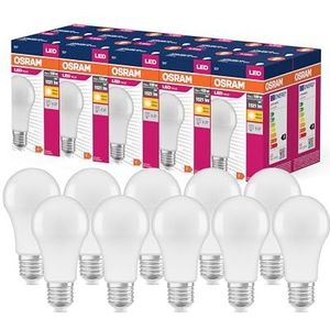 OSRAM LED STAR VALUE KLASSISK A100 LED LAMP til E27-stik, pæreform, fre, 1521 lumen, varm hvid (2700K), udskiftning til konventionelle 100W pærer, ikke dæmpbar, 10-pack