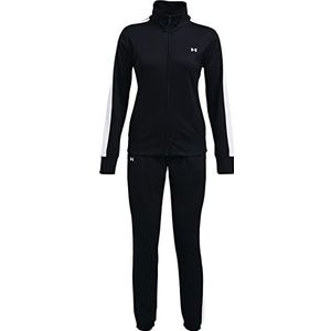 Under Armour Damesbroek, tricot tracksuit broek, zwart, S EU