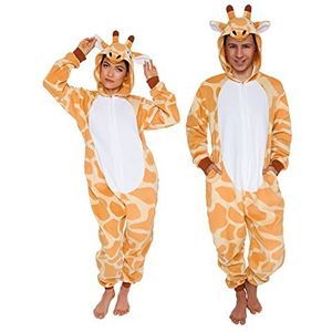 Funziez! Slim Fit Adult Onesie - Animal Halloween Costume - Plush Fruit One Piece Cosplay Suit for Women and Men