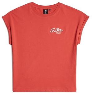 G-STAR SLess Loose T-shirt voor meisjes, roze (Finch D25557-01-5789), 10 Jaar