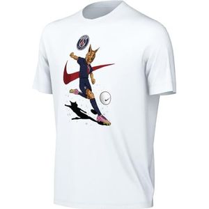 Nike Unisex Kids Shirt Psg U Nk Mascot Tee, Wit, FD1117-100, M