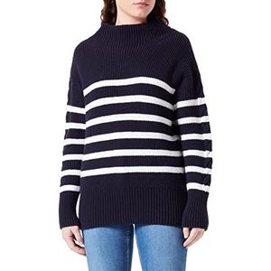 Armor Lux Pullover met opstaande kraag, over, seal/natuur, maat L dames