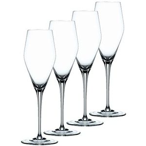 Spiegelau & Nachtmann 4-delige set champagneglazen, glas, transparant, 8 cm