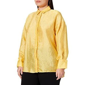 IPEKYOL Womens Below Hips Oversize Shirt, Geel, 38