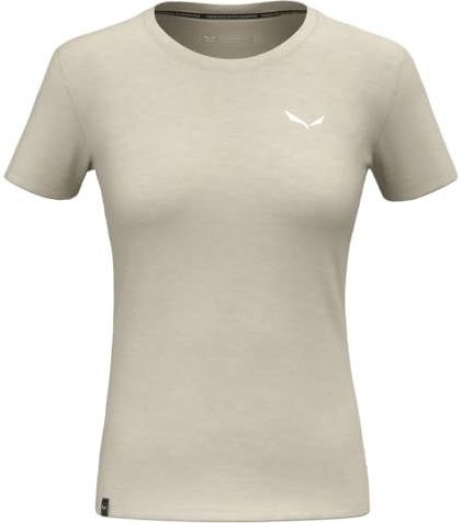 Salewa - Eagle Minilogo - Merino T-shirt - Oatmeal - Dames