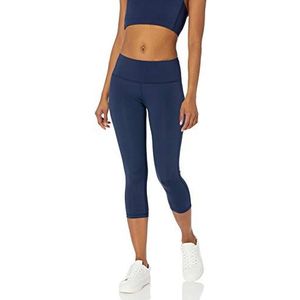 Amazon Essentials Dames Active Sculpt Mid Rise Capri Legging, Navy, Small