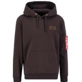 Alpha Industries - Back Print Hoodie - Groen - Katoen/Polyester