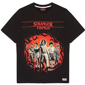 Stranger Things Zeichen T-shirt, Volwassenen, S-5XL, Schwarz, Officiële Koopwaar