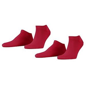 ESPRIT Heren Korte sokken Basic Uni 2-Pack M SN Katoen Kort eenkleurig Multipack 2 Paar, Roze (Red Pepper 8074), 47-50