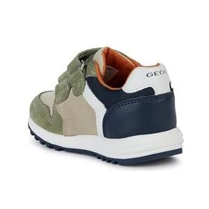Geox Baby-jongens B Alben Boy A Sneakers, marineblauw/wit, 22 EU