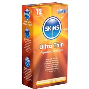 SKINS - Extra Dun Latex - Kristalhelder - 52 mm Breedte - 180 mm Lengte