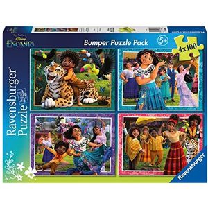 Ravensburger - Encanto puzzel, collectie Bumper Pack 4 x 100, 4 puzzels à 100 stukjes, aanbevolen leeftijd 5+ jaar