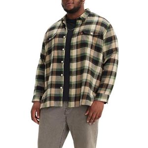 Levi's Big Jackson Worker Woven Shirts voor heren, medina plaid meteori, XL