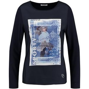 KEYLARGO WLS Sporty Round Damesshirt met lange mouwen, Navy (1200), XS