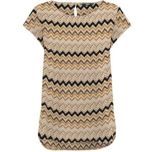 Onlnova Life VIS S/S TOP AOP, Zwart/Aop: 592 Charm Boho, 40