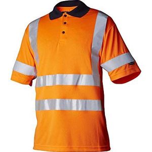 Top Swede 22602702009 Model 226 waarschuwingsbescherming polo shirt, klasse 3, oranje, maat XXXL