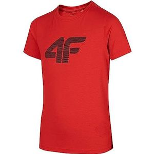 4F JUNIOR Tshirt voor jongens, Rood, 158