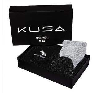 KuSa Carnauba Wax & Polish Deluxe Edition: Exclusieve high-end bescherming met extreem pareleffect - 200 g luxe autowasset met nano-verzegeling