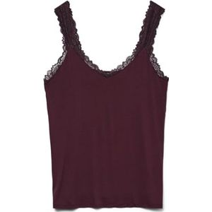 VERO MODA CURVE Vmcrosa Sl Top JRS Noos Cur - Plus Size, Winetasting, XL