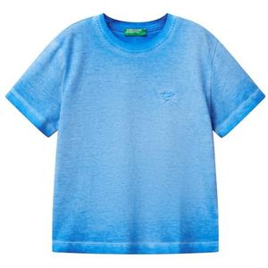 United Colors of Benetton T-shirt voor kinderen en jongeren, Blauw, 18 mesi