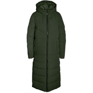 Noisy may Nmdalcon L/S X-Long Coat Noos gewatteerde jas voor dames, Combu Green, M