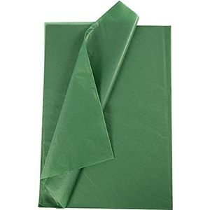 Zijdepapier, blad 50x70 cm, 14 cm, groen, 25 vellen
