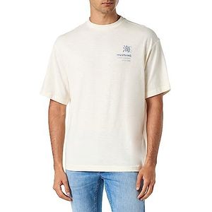 MUSTANG Heren Style Aidan C Print T-shirt, Pristine 8001, M, pristine 8001, M