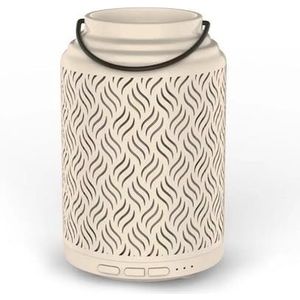 Zen'Arôme Diffuser voor etherische olie, wifi Venetië – elektrische diffuser, compatibel met Alexa/Google Home – volledige controle via de Tuya Smart app – natuurlijke materialen hout en keramiek