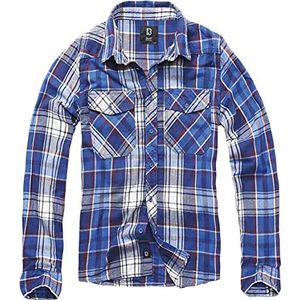 Brandit Check Shirt Overhemd heren, Blauw, XL