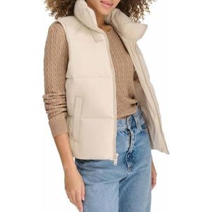 Dockers - Hd Matte Soft Bubble Puffer Vest - Sahara Khaki - Damesvest