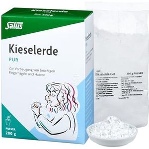 Salus – Pure kiezelaarde – 1 x 200 g verpakking – vrij verkoopbaar medicijn – ter voorkoming van broze vingernagels en haren – kiezelaarde van diatomeeën 87% zuiver silicazuurgehalte