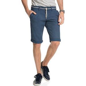 edc by ESPRIT Herenshorts in vintage look, Blau (Midnight Blue 409), 28