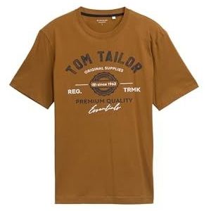 TOM TAILOR - T-shirt - Deep Cognac - 25985 - Katoen