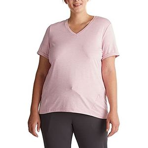 Esprit gerecycled: Active T-shirt met E-Dry, 691/Light Pink 2, XS