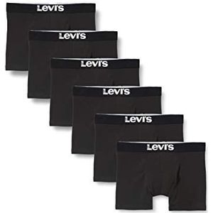 Levi's heren boxershorts Levi's Solid Basic Boxers voor heren (6 stuks), Zwart , S