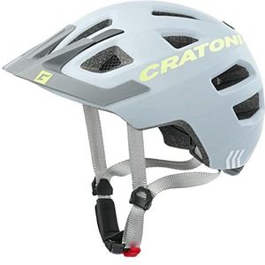 Cratoni Unisex - Baby Maxster Pro Helmet, grijs/neongeel mat, S