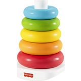 Fisher-Price Kleurenringpiramide, klassiek ringstapelspeelgoed gemaakt van plantaardige materialen, voor baby's van 6 maanden en ouder, GRF09