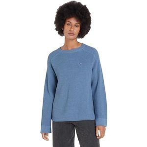Tommy Hilfiger Gebreide damestrui, Blauw (Vessel Blue Melange), XXS