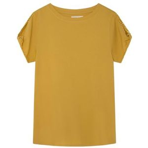 Springfield T-shirt, Gele print, S