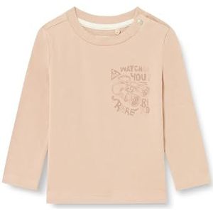 Noppies Biscoe T-shirt met lange mouwen voor jongens, Warm taupe - N179, 74 cm
