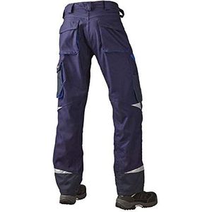 J.A.K. 160146120 Serie 1601 65% polyester / 35% katoen taillebroek, marine/koningsblauw, 66 R (47/32) maat