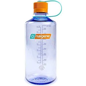 Nalgene Sustain Tritan BPA-vrije waterfles gemaakt van materiaal afgeleid van 50% plastic afval, 32oz, smalle mond, amethist