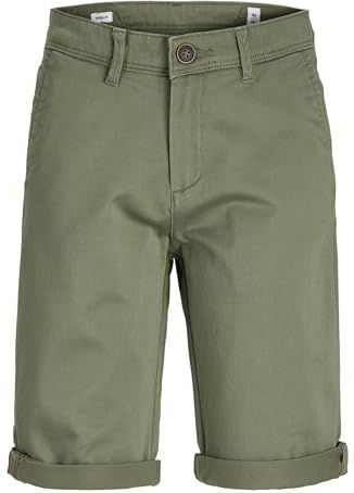 JACK & JONES Jpstbowie Jjshorts Solid Sa Sn Jnr Shorts voor kinderen, uniseks, diep lichen green, 158 cm