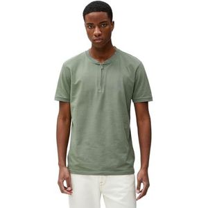 Koton Heren Varsity Crew Neck Short Sleeve Slogan Printed T-shirt, kaki (854), M