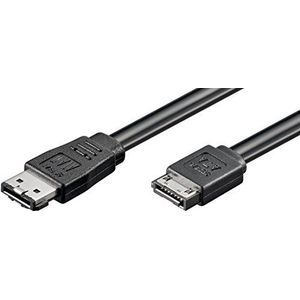 MicroConnect - SATA naar eSATA-kabel - Serial ATA 150/300/600 - eSATA (S) tot SATA (S) - 50 cm - zwart